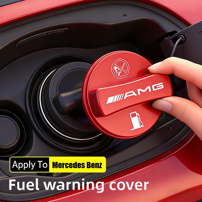 Car Fuel Cap Aluminum Alloy Oil Box Lid Petrol Tank Cover For Mercedes Benz AMG W203 W206 W220 W205 W211 W212 W201 W168 W169 GLA