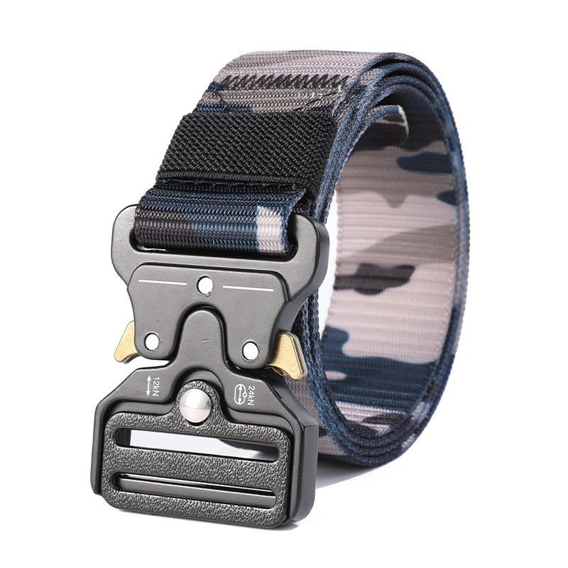 Men's Belt Metal Buckle Outdoor Hunting Multi Function Tactical Belt Combat Survival Marine Corps Canvas Nylon Women Sport Belt