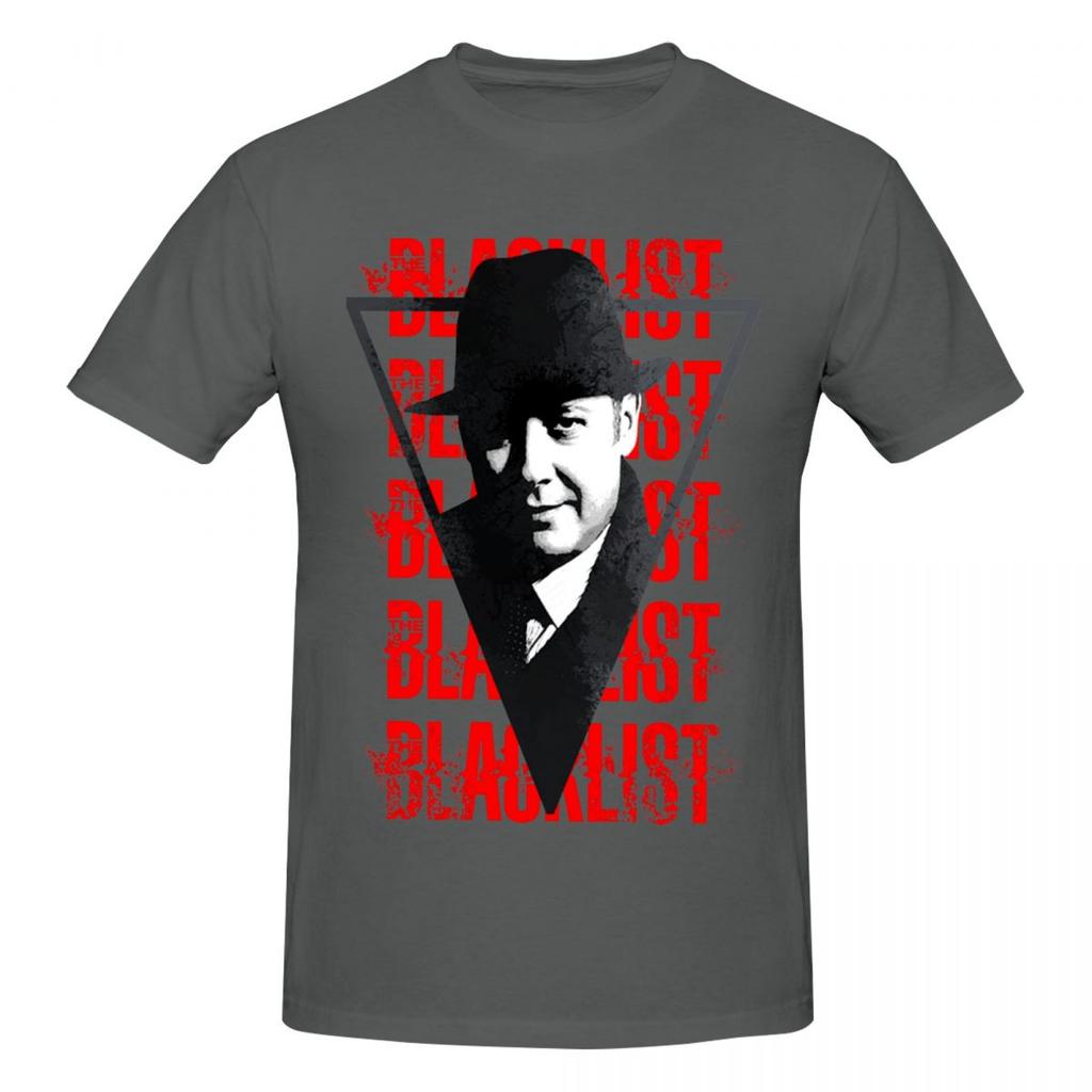 Unisex The Blacklist Raymond Red Reddington Vintage T Shirt Streetwear Big Size Cotton Custom Sleeve Shirt Unisex