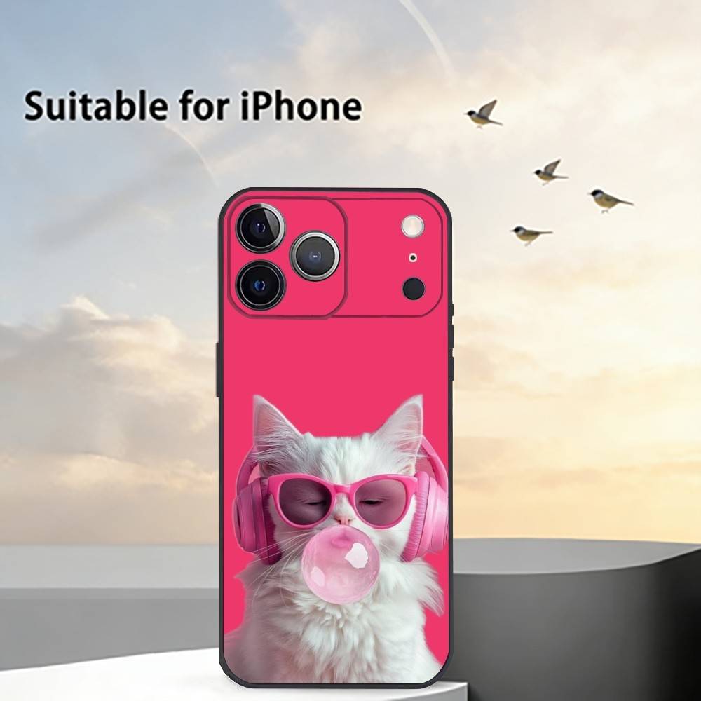 

Aesthetic Cat Portraits Phone Case Silicone Soft For IPhone 17 16 15 14 13 12 11 X XR Plus Pro Max Plus iPhone16promax