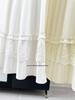 Elegant Lace-Trimmed White Midi Skirt for Women - Spring/Summer 2026 Collection, Slimming Layered Cake Design
