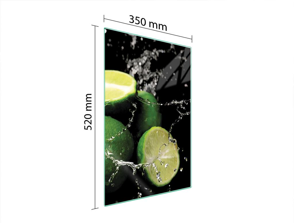 GLAS-SCHNEIDEBRETT 35x52 LIMETTE