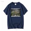 Dystopia Band Tour Nachdruck T-Shirt Baumwolle KV13302 vintage gewaschen Designerkleidung Oberteil für den Alltag grafisch Bequem