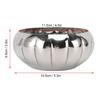 Rustless Steel Food Serving Bowl Polished Surface Salad Bowl Decorative Bowl  Dining Table