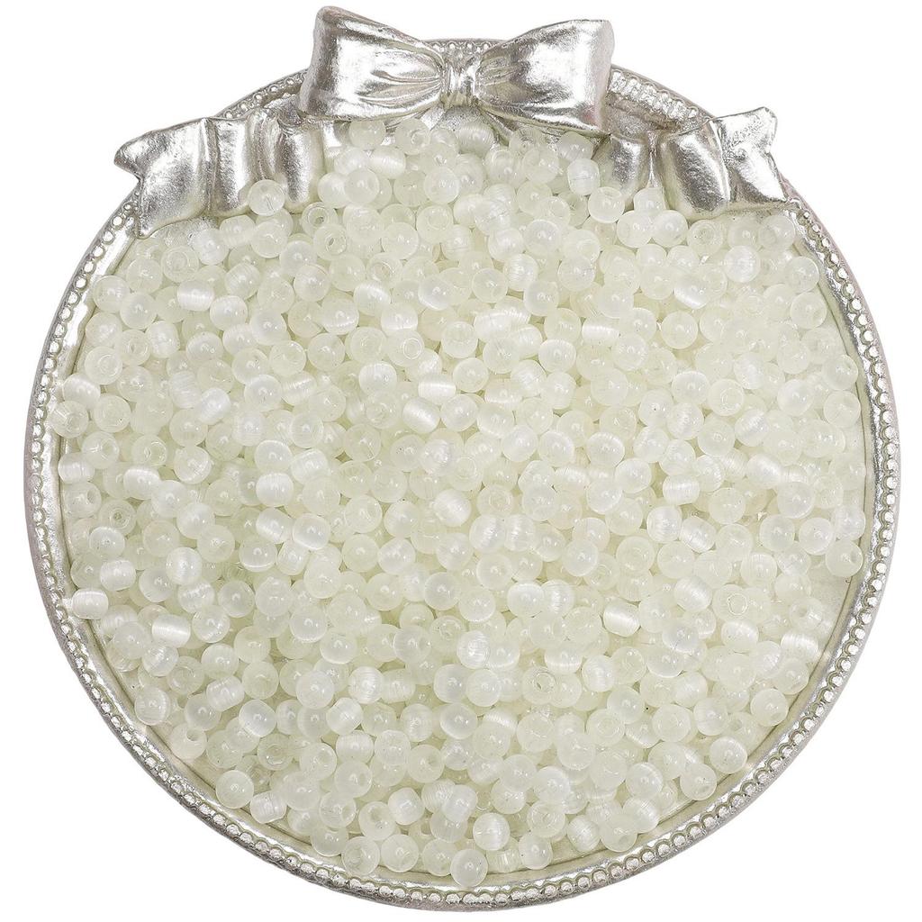 4mm High-Quality Glass Cat's Eye Seed Beads for Handmade DIY Jewelry and Accessories.