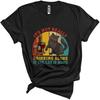 Vintage Retro It's Not Really Drinking Alone If The Cat Is Home Cool Funny British Shorthair Cat Drinking Unisex T-Shirt Black