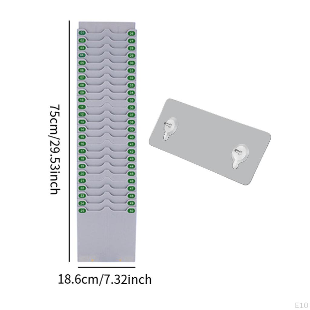 Rozszerzalny Uchwyt na Karty Czasu Rozszerzalny Stojak Wielofunkcyjny Chowany Rejestruj Obecność