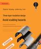 Yellow Digital Display Adjustable Temperature Soldering Iron - Professional Electric Welding Tool for Household Repair.