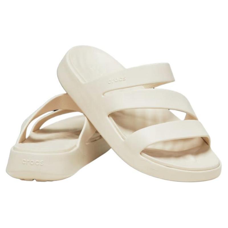 Crocs Getaway Strappy Slides 'Cream White' Women's