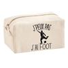 Multifunction Pouch I Can't Football Birthday Christmas Gift Original Personalized Idea | School Pencil Case Office Supplies