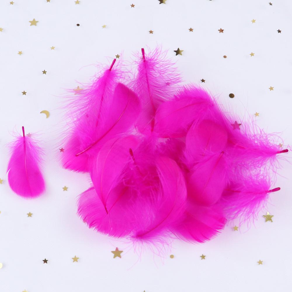 50PCS 5-12cm Natural Goose Feathers Bulk for DIY Crafts Wedding Costume Hair Accessories Party Decorations