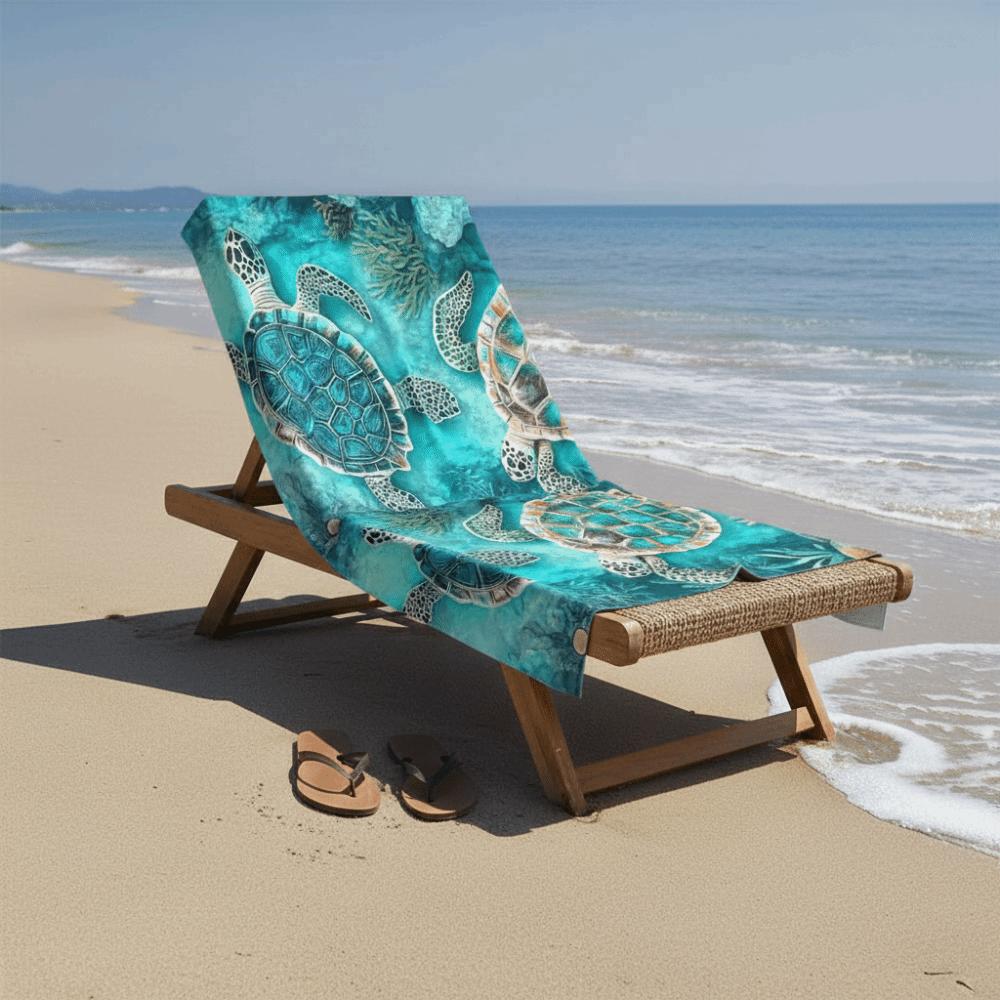 Shore Stylish Sea Turtle Beach Towel Absorbent Beach Blanket Swimming Towel Summer