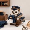 Easy Sewing Project Kit DIY Tissue Box Cover Kit, Owl Shape, Soft Textures Patchwork Woodland Animal Decor Handmade for Handicraft Enthusiast