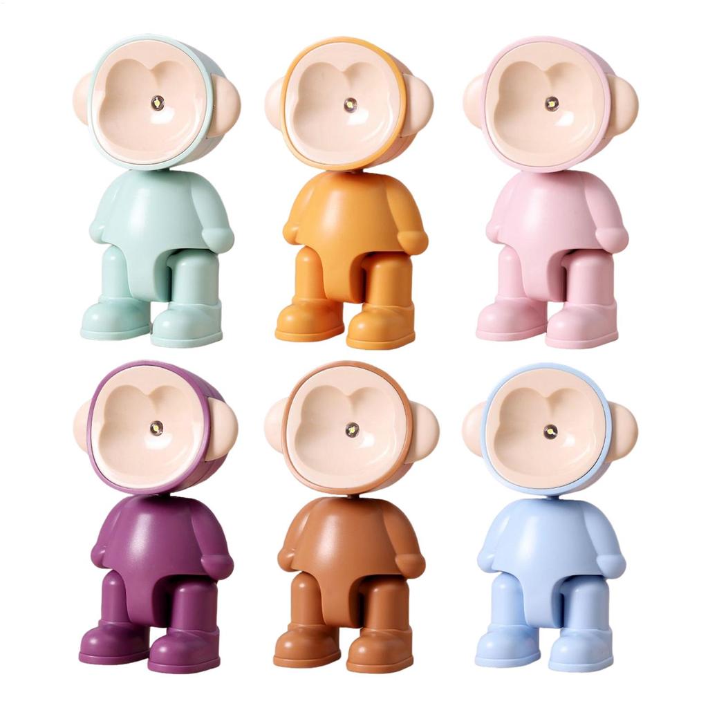 Kids Night Light Battery Operated LED Adjustable Pose Mini Bedside Lamp for Nursery Bedroom Desk Nightstand Sleep Safety Light