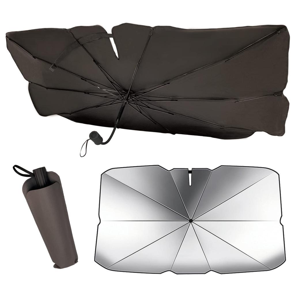 Sankunera Umbrella 2024 Windshield Shade with Flexible Protects Against Overheating Inside Your Front Sunshade with Large Sunshade, Model, 180-Degree