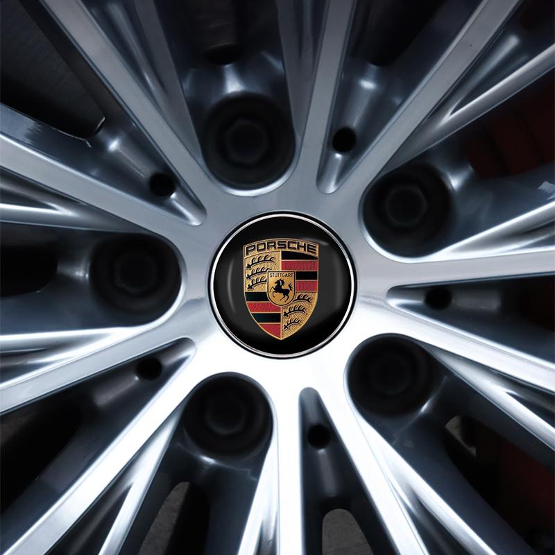 4 stk 60MM Bilhjul Senter Navkapsel Biltilbehør For Porsche Boxster Cayenne Panamera Macan Cayman 911 918 996 917 991