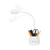 5W Rechargeable White LED Desk Lamp with 360° Adjustment and Space for a Phone