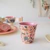 Sada 2 rýžových dětských dánských pohárů, Safari Green, Safari Pink, 1 sada