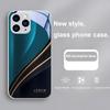 Gradient Lorem Black for Iphone 15 14 13 12 11 Pro Max X XS XR 7 8 Plus 2020 22 SE Black tempered glass phone case