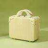 Personalized 14" Mini Makeup Suitcase: Ultra-Light Handbag with Small Gift Box and Password Lock.