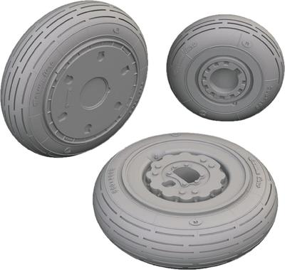 Eduard Wheels Plastic Model Parts EDU6481151 1/48 MiG-21F (for Eduard) (Airplane)