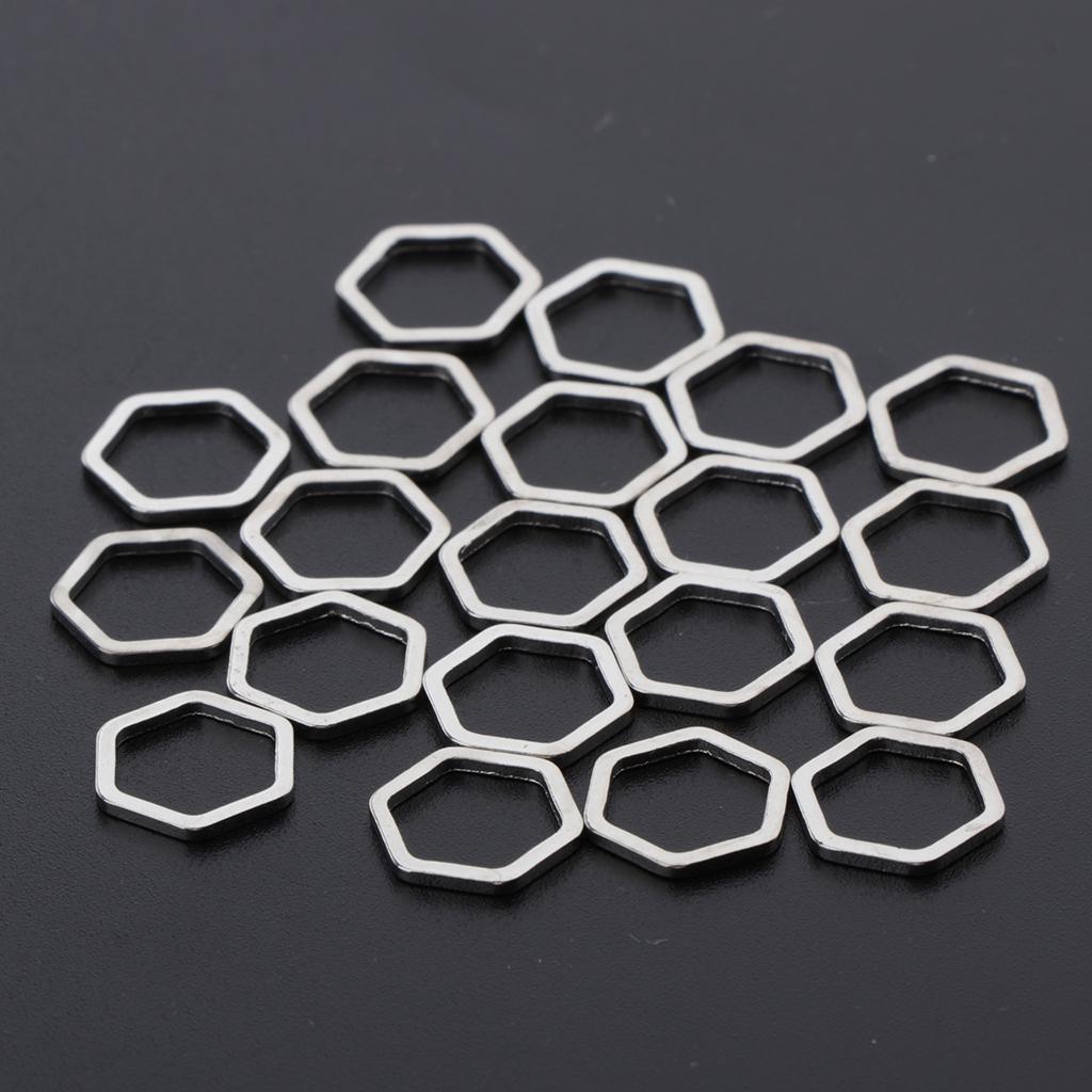 20 kusů kovových přívěsků na výrobu šperků 7x7mm
