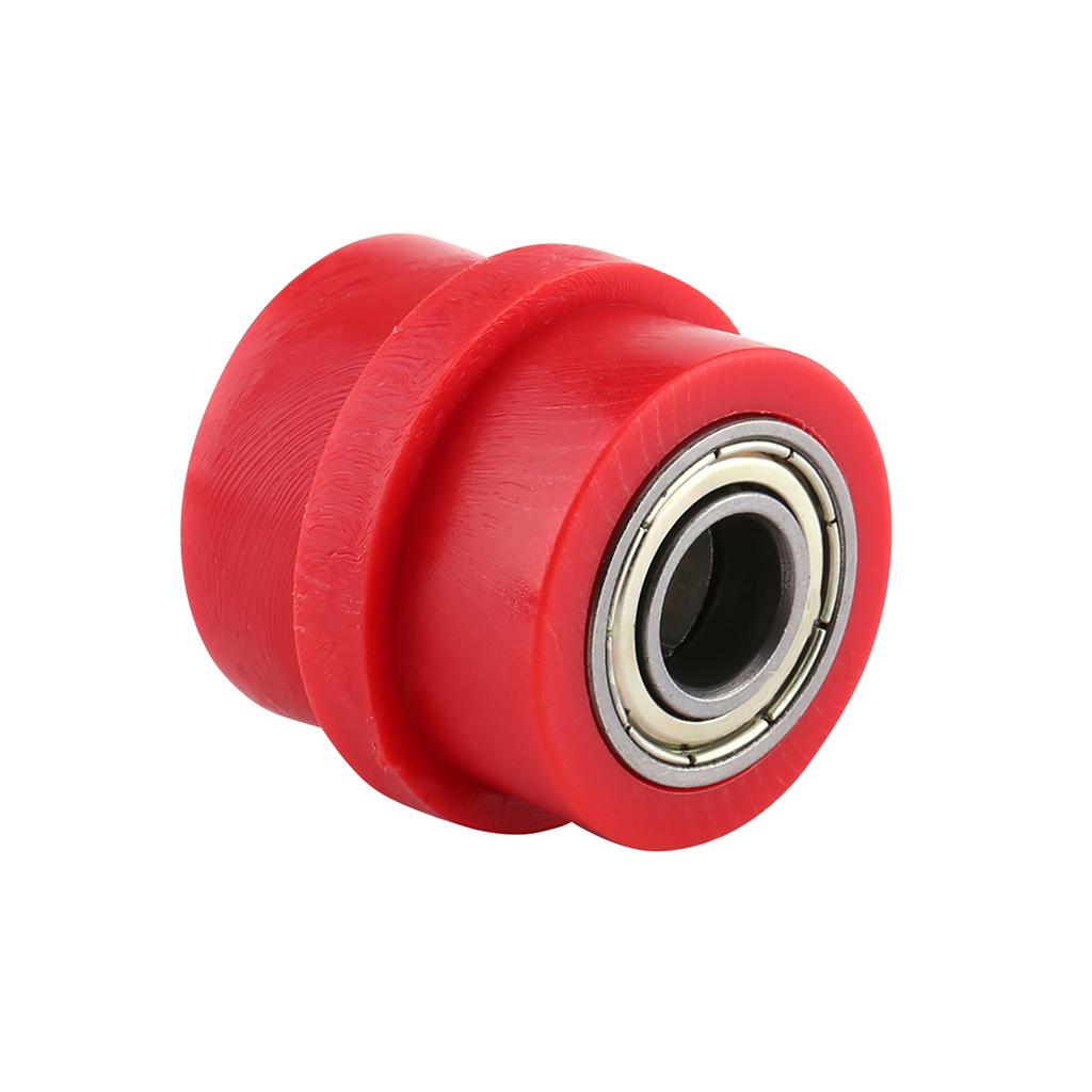 10mm Drive Chain Pulley Roller Slider Tensioner Wheel Guide For Street Bike Motorcycle ATV Red