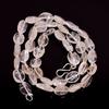 Natural Crystal Gemstone Oval Smooth Beads Necklace 17" UB-3519 UB-3519