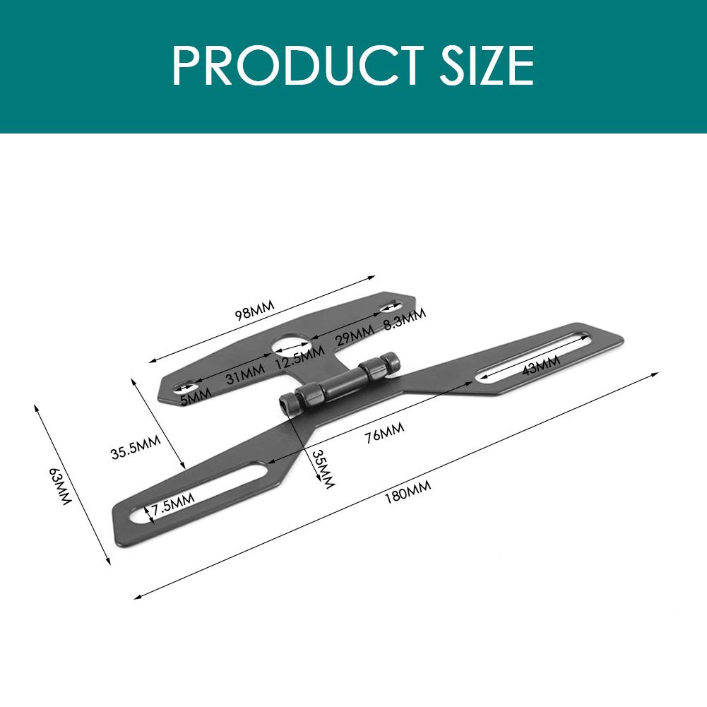 

Мотоцикл Квадроцикл Регулируемый Складной Кронштейн Номерного Знака Хвостовой Элиминатор Брызговика Кронштейн Номерного Знака Крепление Аккуратный Хвост чёрный