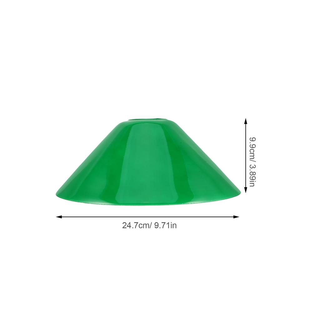 Green Vintage Glass Lamp Shade E27 Bell Design Table Lamp Replacement Shade for Study Room Library Office Desk Soft Illumination