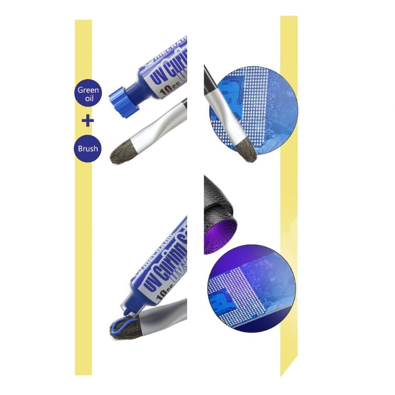 No Wash UVs Light Curing Solder Mask Paste PCB Solder Resist Film for DIY Enthusiasts and Electronic Engineers Repair