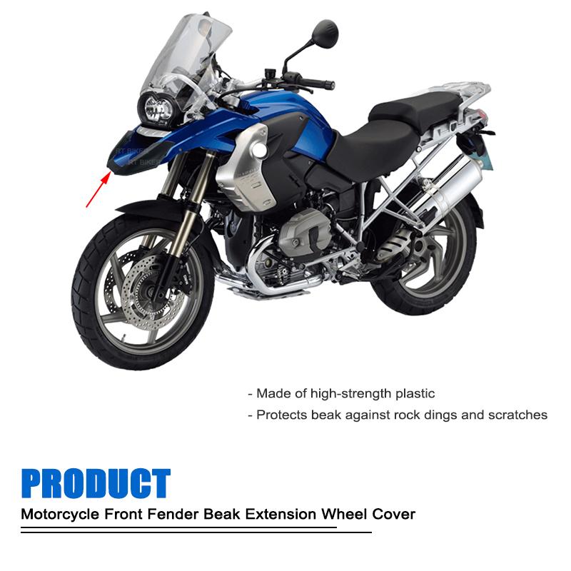 Motorcycle Front Beak Fairing Extension Wheel Extender Cover Black For BMW R 1200GS R1200 GS R 1200 GS 2008 2009 2010 2011