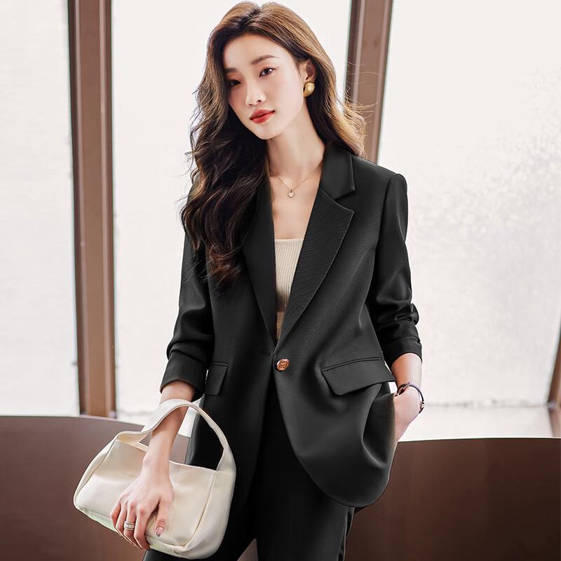 

Trueman Women s Business Casual Two-Piece Suit Set L