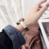 Compatible with Huawei GT6/5/4, Apple S11, Xiaomi 9 Pro - FIT4 Gilded Resin Leather Strap for Women