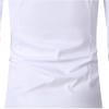 Chemise homme à manches longues, tendance, sans repassage, style business décontracté, blanc pur