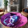 1pc KPop Demon Hunters RUMI8 Print Round Carpet Chair Round Carpet Suitable for Bedroom Living Room Home Decorative Carpet