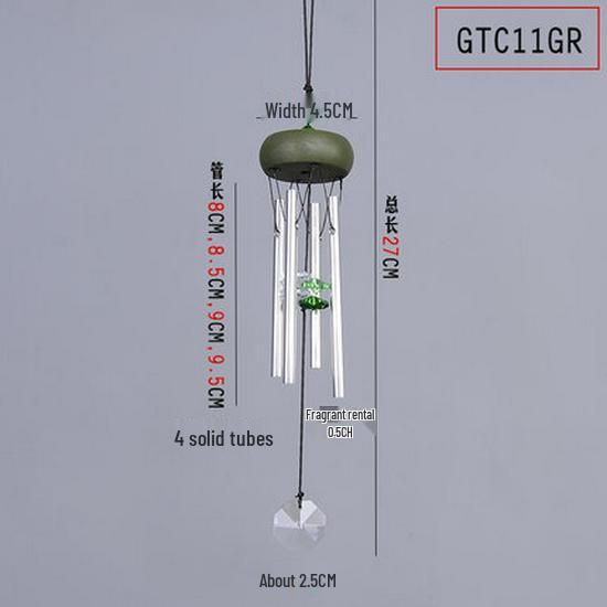 

Beechwood Top 4-Tube Metal Wind Chime, 11-inch MINI Wind Chime