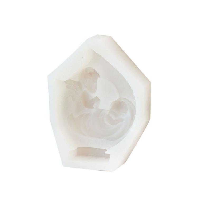 3D Fairy Candle Silicone Mold Cross Photo Frame Aromatherapy Plaster Soap Resin