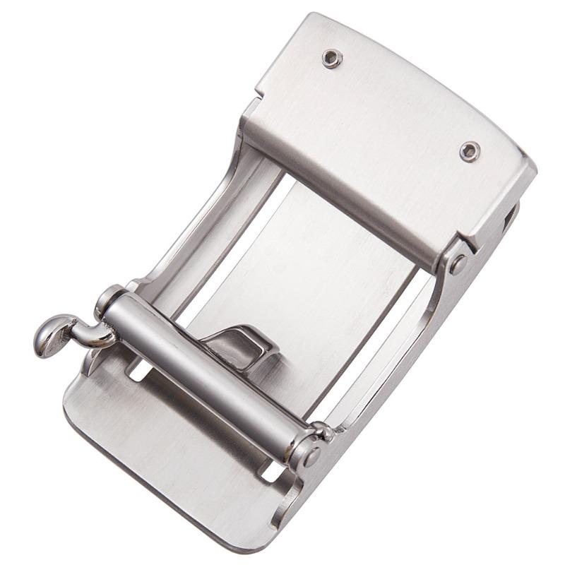 Business Stainless Steel Buckle Belt, Cowhide Belt, Automatic Buckle Belt