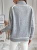 Rundhals Farbiger Wollpullover Damen Pullover Pullover Vielseitig Locker Kaschmir Strick Basis Layer Langarm Pullover