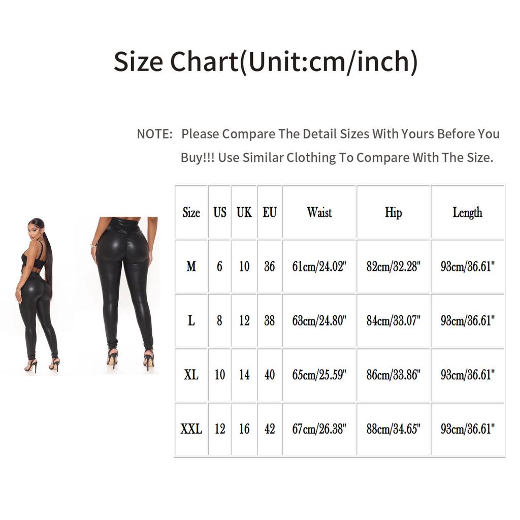 Dames Imitatie Leer Gevouwen Lengte Broek Hoge Stretch En Yoga Broek Sport Hardloopbroek