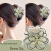 Gaze Kamelienblüten-Klammer für Dutt bei Frauen - Elegantes großes Haarspangen-Accessoire