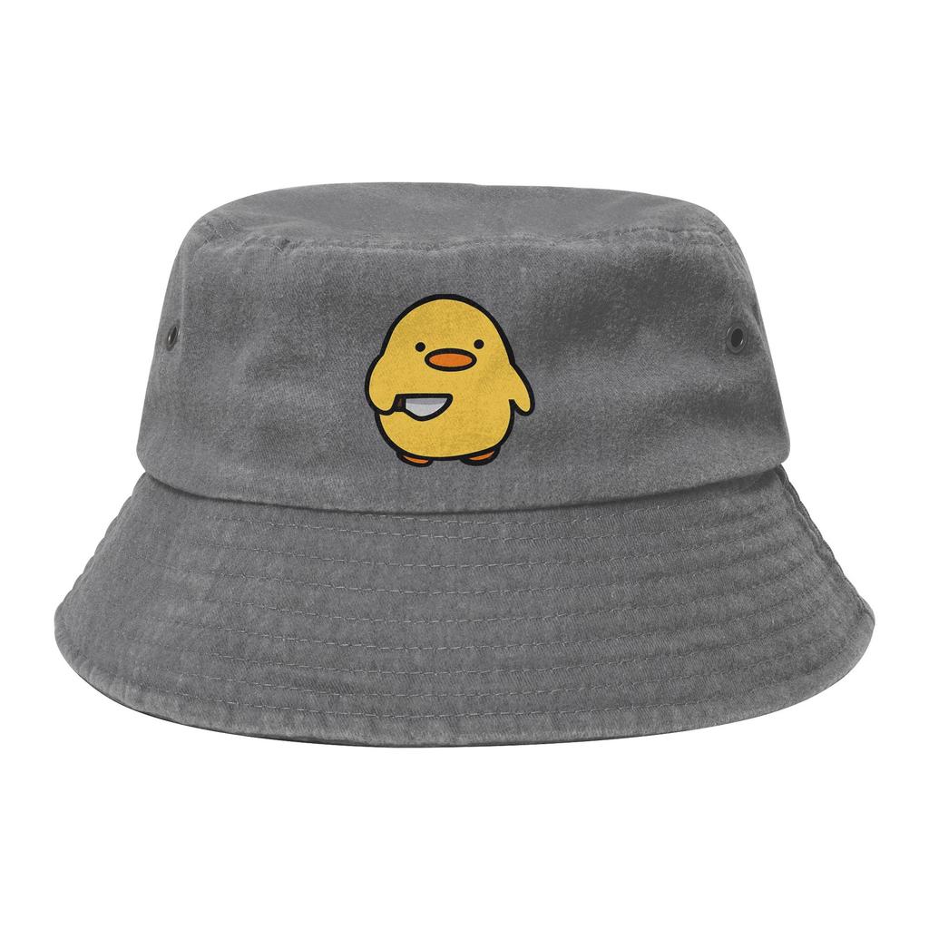 Unisex Kapelusze Bucket Kaczka z nożem Nakrycie głowy podróżne Składany Kapelusz na wakacje Wędkarski Kapelusz Ispoti Prezent