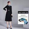 Women's Long Woolen Coat - Thick, Warm, and Professional Winter Wear