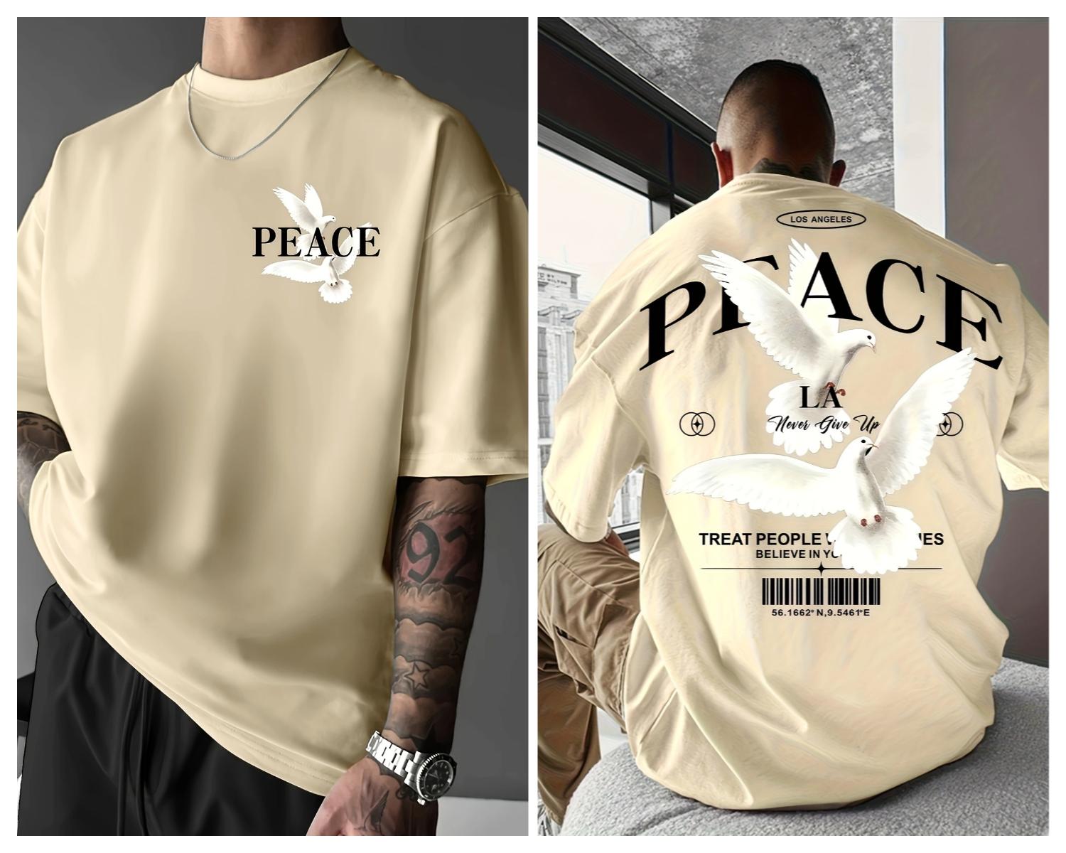 

Men s Casual Fashion Printed Short Sleeve Crew Neck High Quality Top Daily Wear Outdoor Activities T-Shirt Unisex Streetwear S