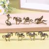 Antike Messing Tierkreiszeichen Pferd Statue | Feng Shui Glücksstatue Home Office Schreibtisch Ornament Handwerk