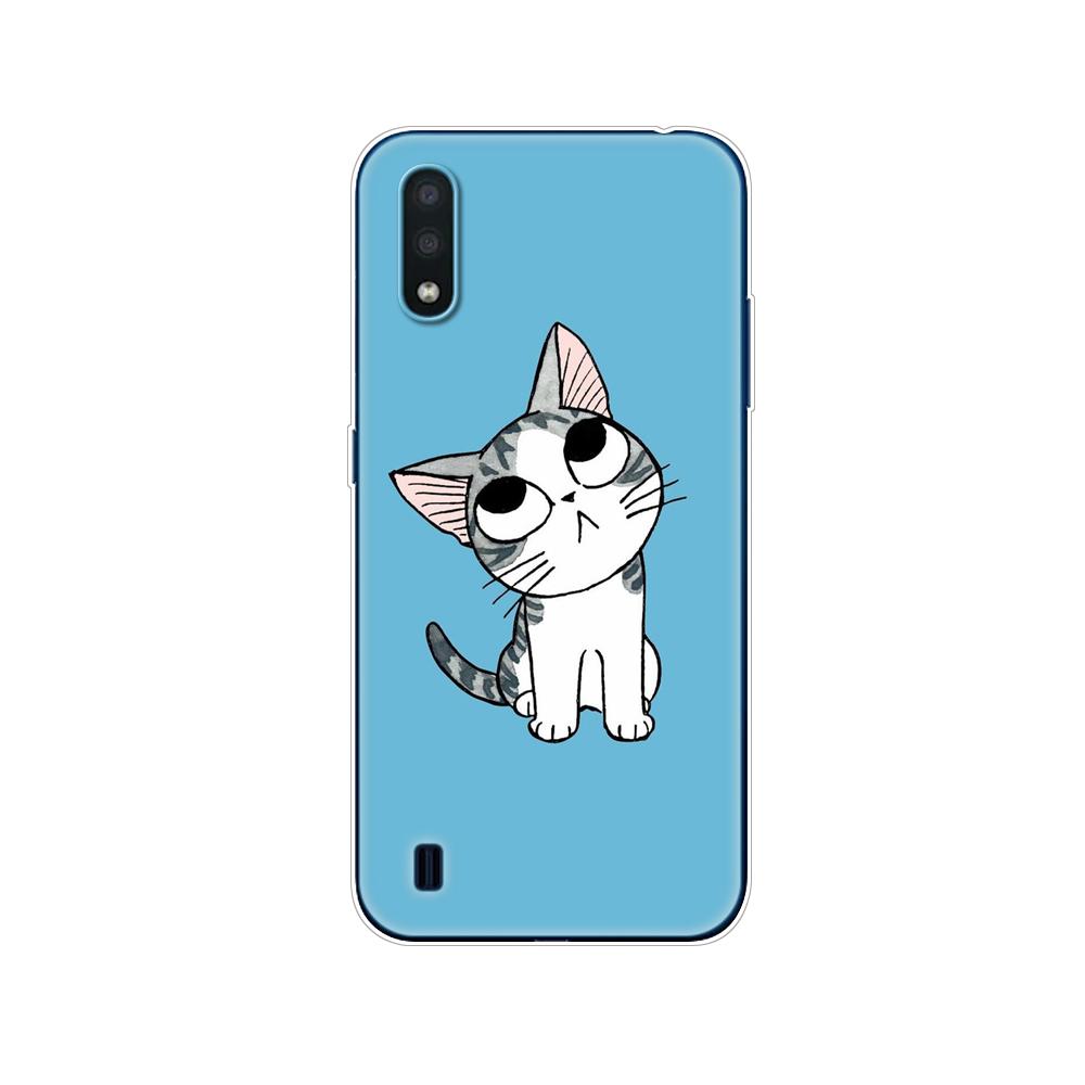 For Samsung M01 Case 5.7" Soft Silicon Tpu Cover For Samsung Galaxy M01 M 01 SM-M015FZBDSER M015 Phone Back Shell Bumper Funda