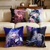 Dunkler Pfad ins Nichts Kissenbezug Kissenbezug Set 4 Stück 50x50 45x45 40x40 Kissenbezug Dekorativ Sofa Heimdekoration