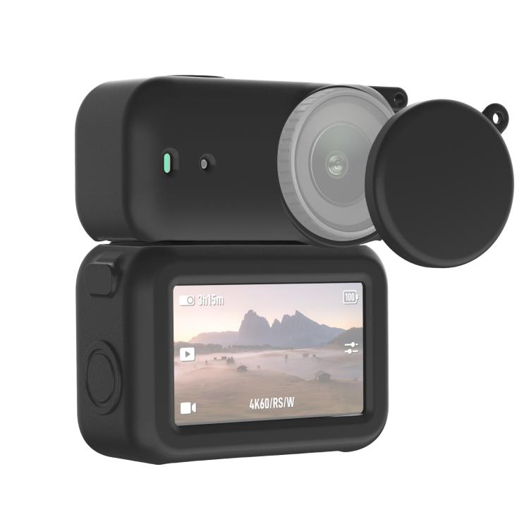 

For DJI Osmo Nano PULUZ Transmission Module & Lens & Body 3 in 1 Silicone Protective Cover чёрный