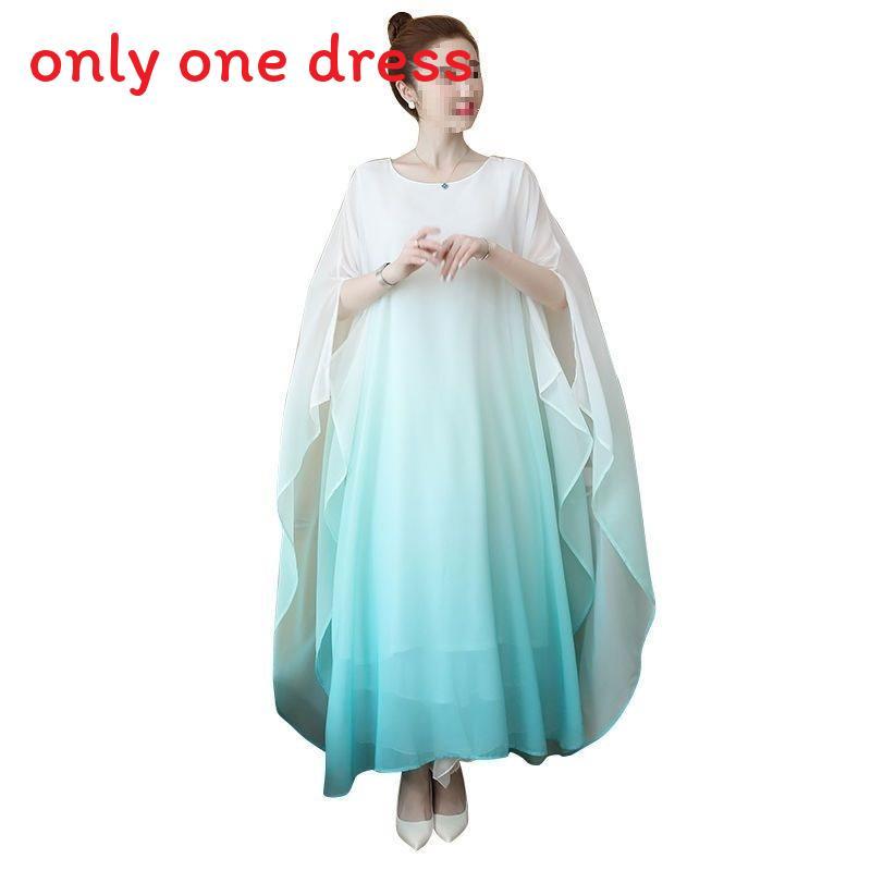 Ethereal Chinese Fairy Dress With Gradient Colors And Ruffle Hem For Meditation And Yoga Practice S небесно-голубой